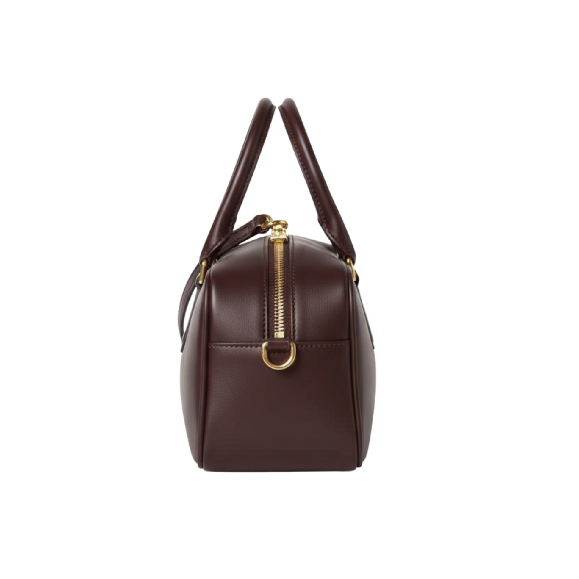 Refined Miu Miu Solitaire Shiny Leather Dark Brown Bag - view 3