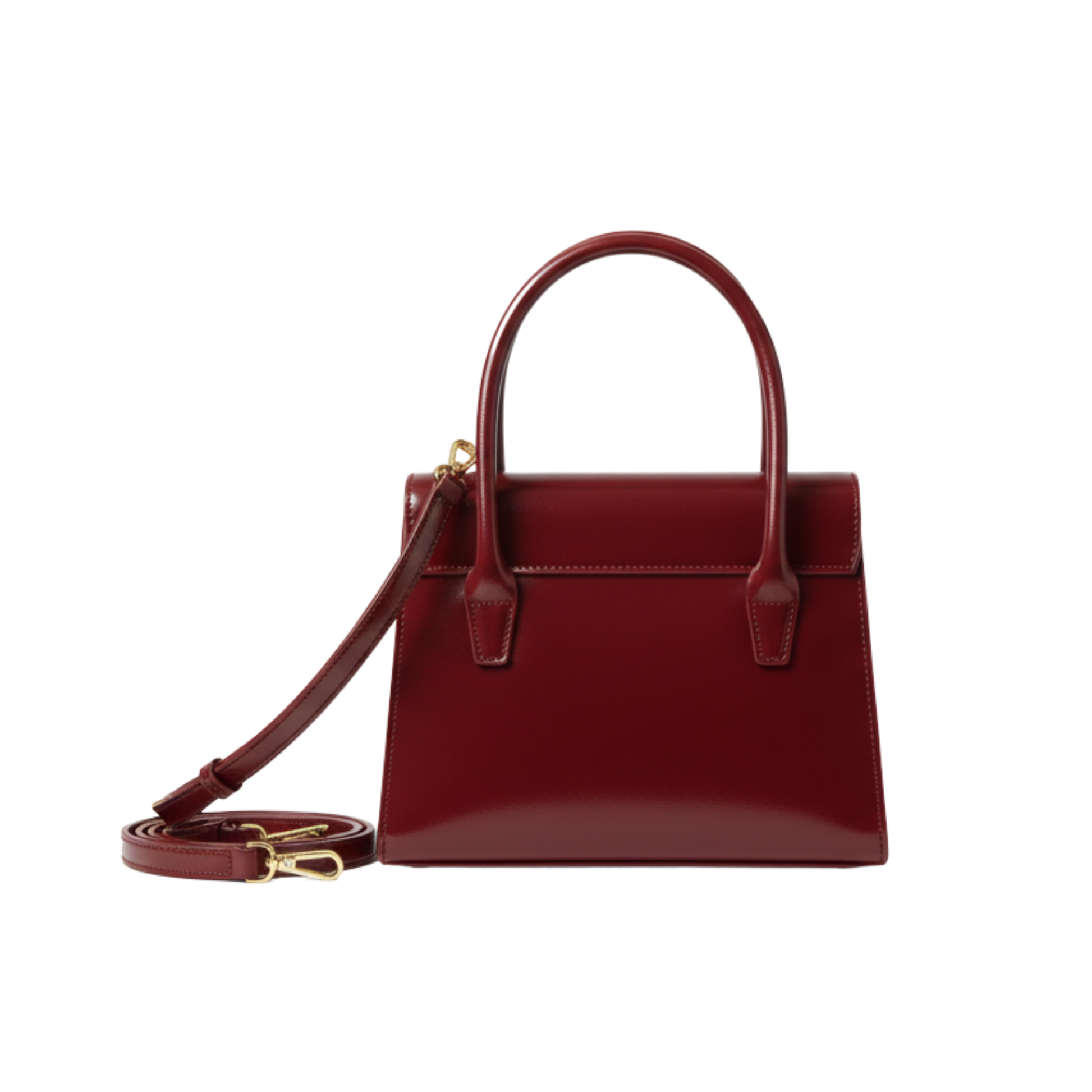 Everyday-Luxe Miu Miu Solitaire Shiny Leather Red Bag - view 2