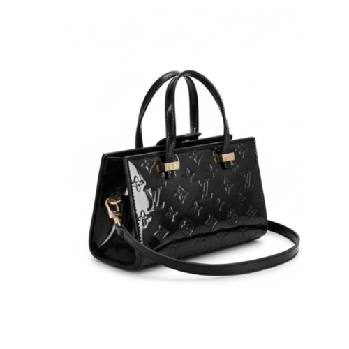 Sharp Vernis Balck Monogram Bag - view 2