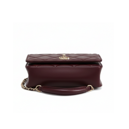 Sharp Mini Top Handle Shoulder Leather Bag - view 3