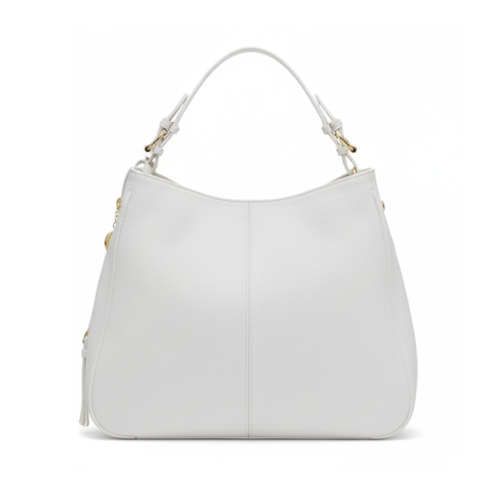 Sharp Voyage White Leather Bag - view 2