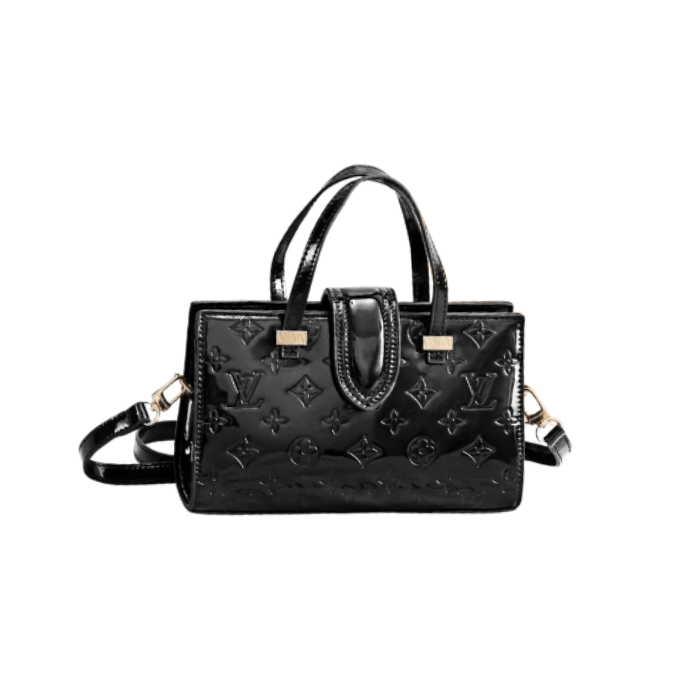 Sharp Vernis Balck Monogram Bag