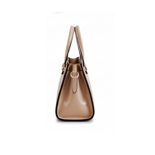 Refined Satchel Leather Neutral Bag - view 2