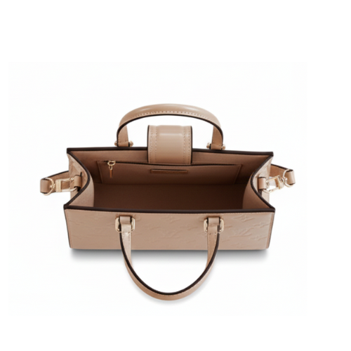 Refined Satchel Leather Neutral Bag - view 3