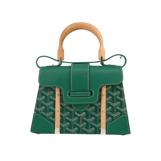 Elegant Structured Mini Structuré Green Bag