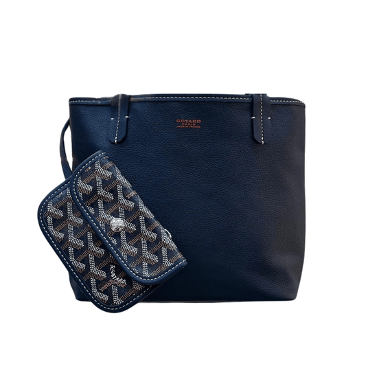 Elegant Anjou Mini Navy Blue Bag - view 2