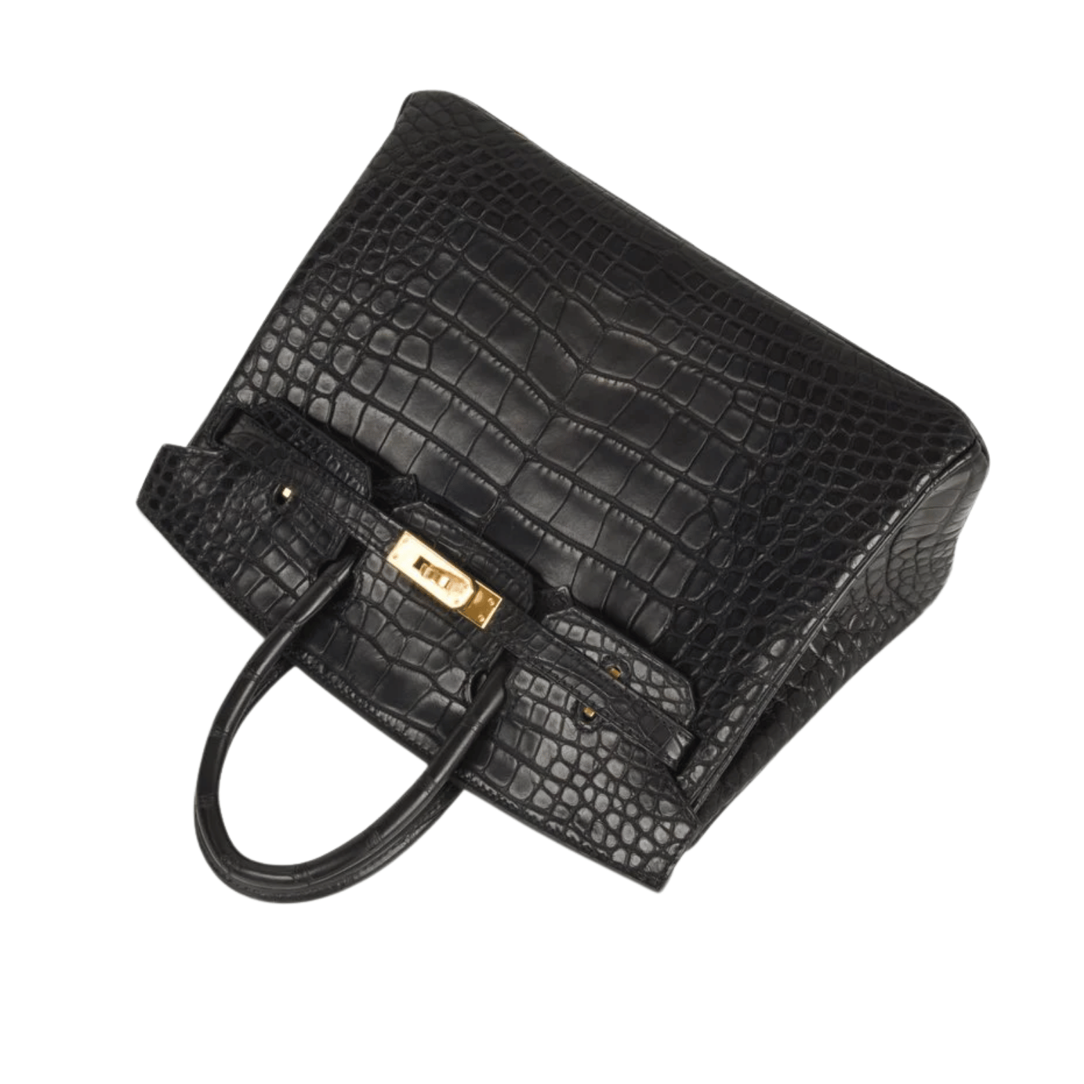 Modern Structured Carryall Croc Bag - view 3