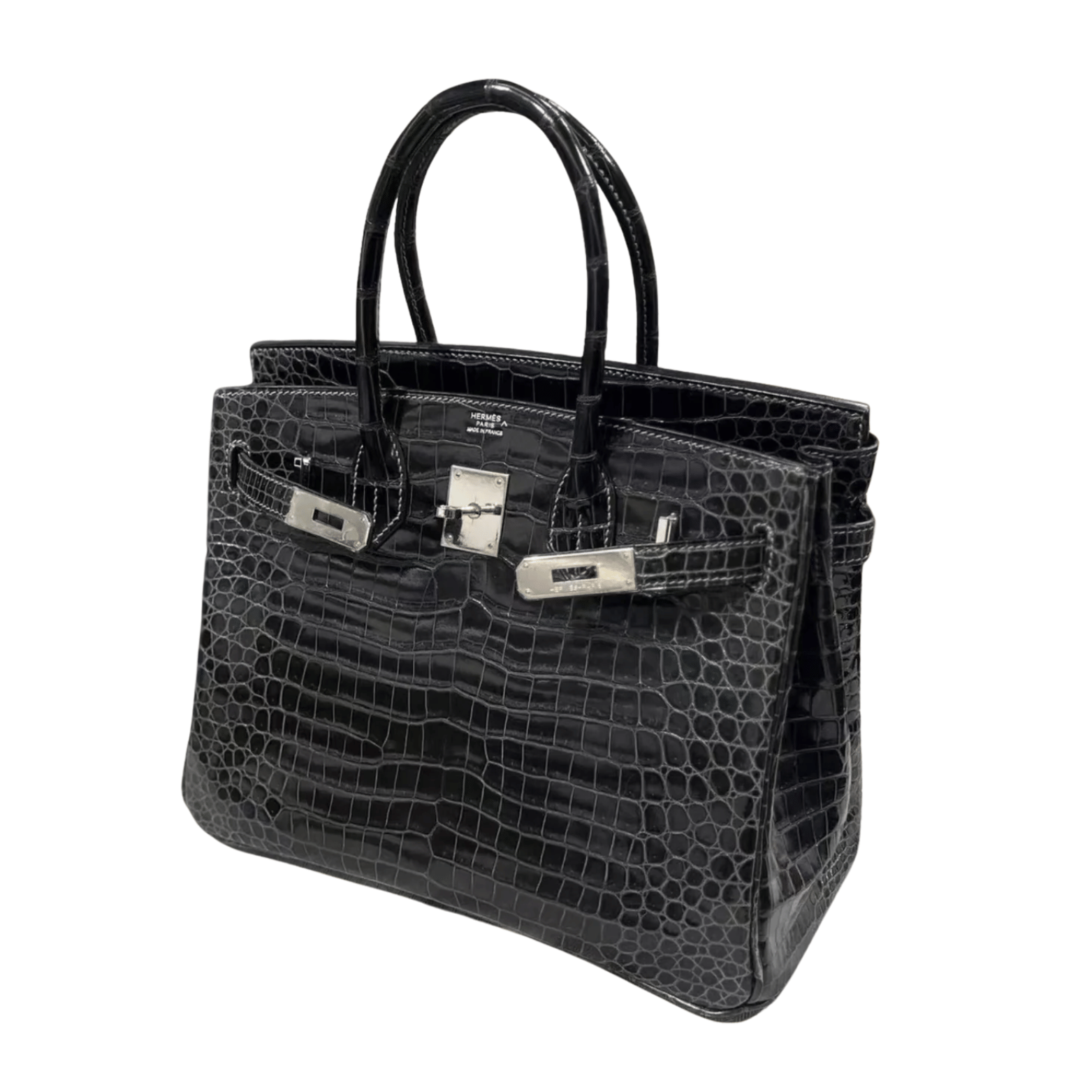 Statement Structured Carryall Croc Bag - view 3