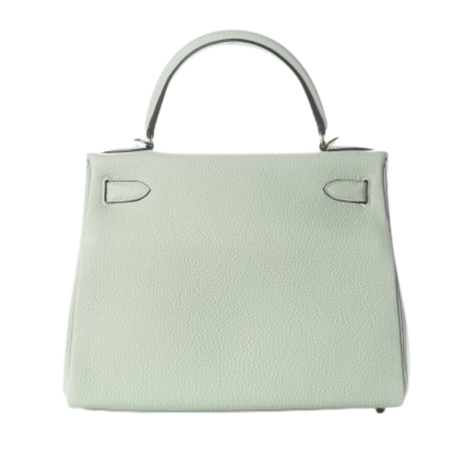 Detailed Structured Top-Handle Mini White Bag - view 2
