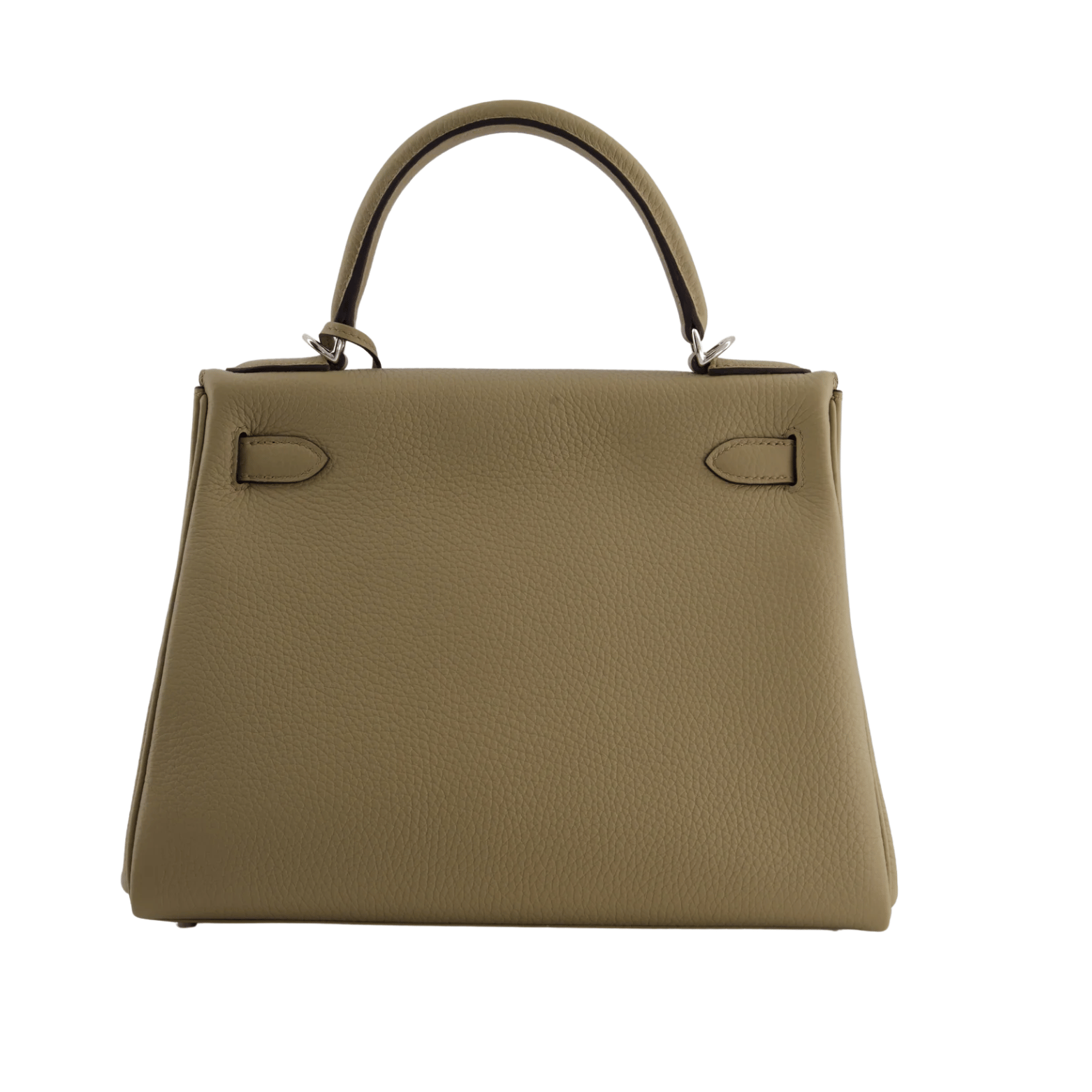 Modern Structured Top-Handle Mini Olive Green Bag - view 2