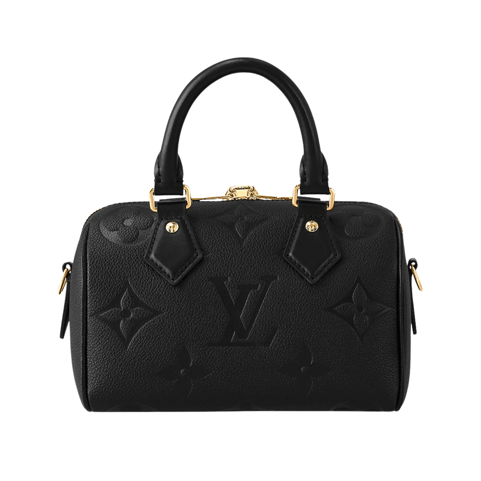 Dressy Handbag in Black Monogram Empreinte Leather - view 2