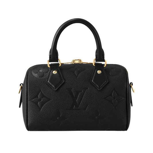 Dressy Handbag in Black Monogram Empreinte Leather - view 2