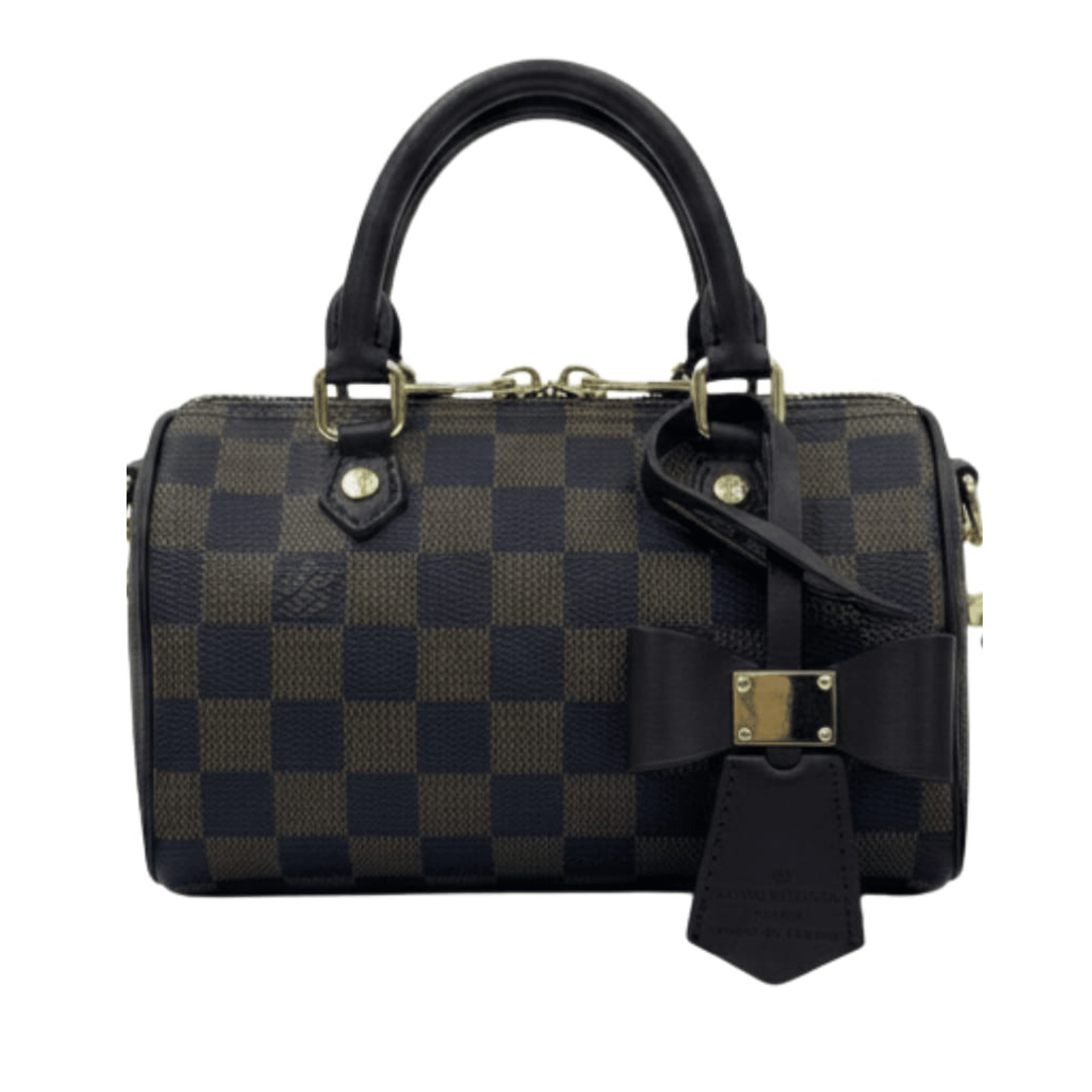 Dressy Speedy Bandoulière Damier Ebene Canvas Bag