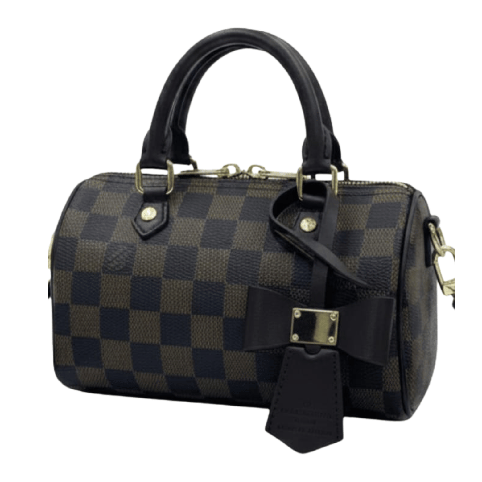 Dressy Speedy Bandoulière Damier Ebene Canvas Bag - view 2