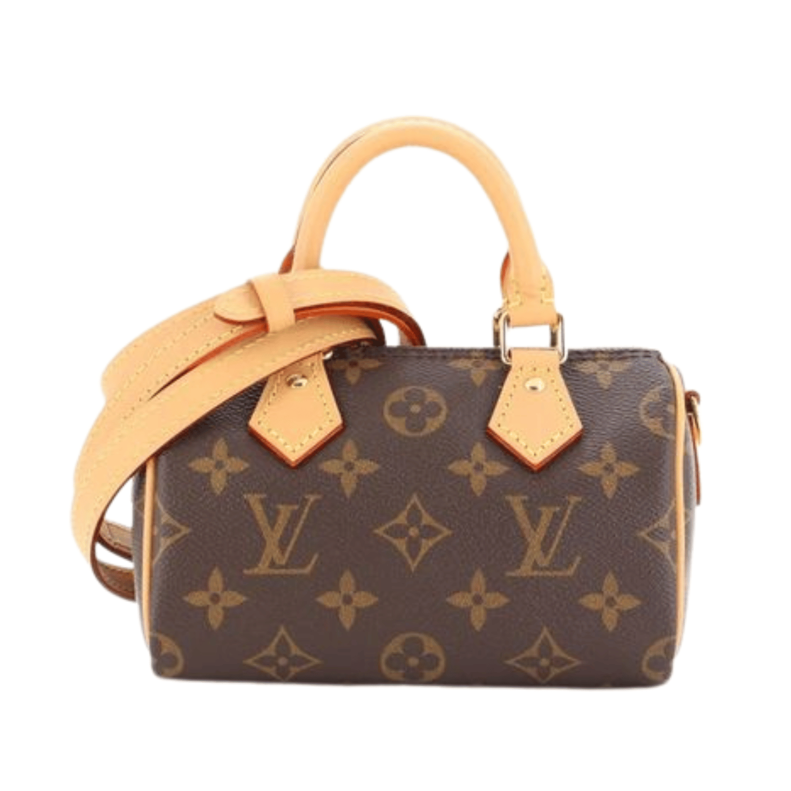 Premium-Look Nano Speedy Monogram Canvas Bag - view 3