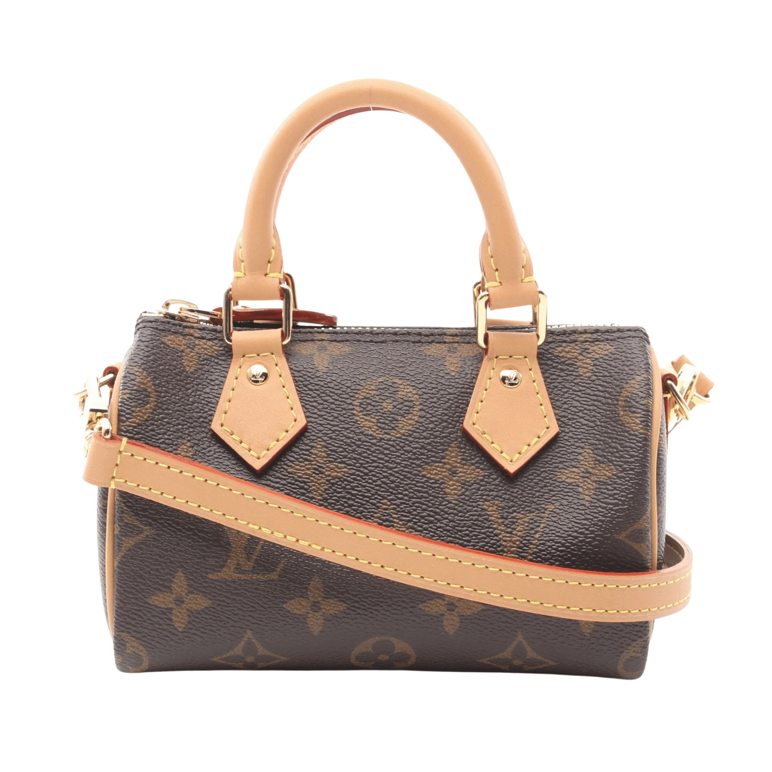 Premium-Look Nano Speedy Monogram Canvas Bag - view 2