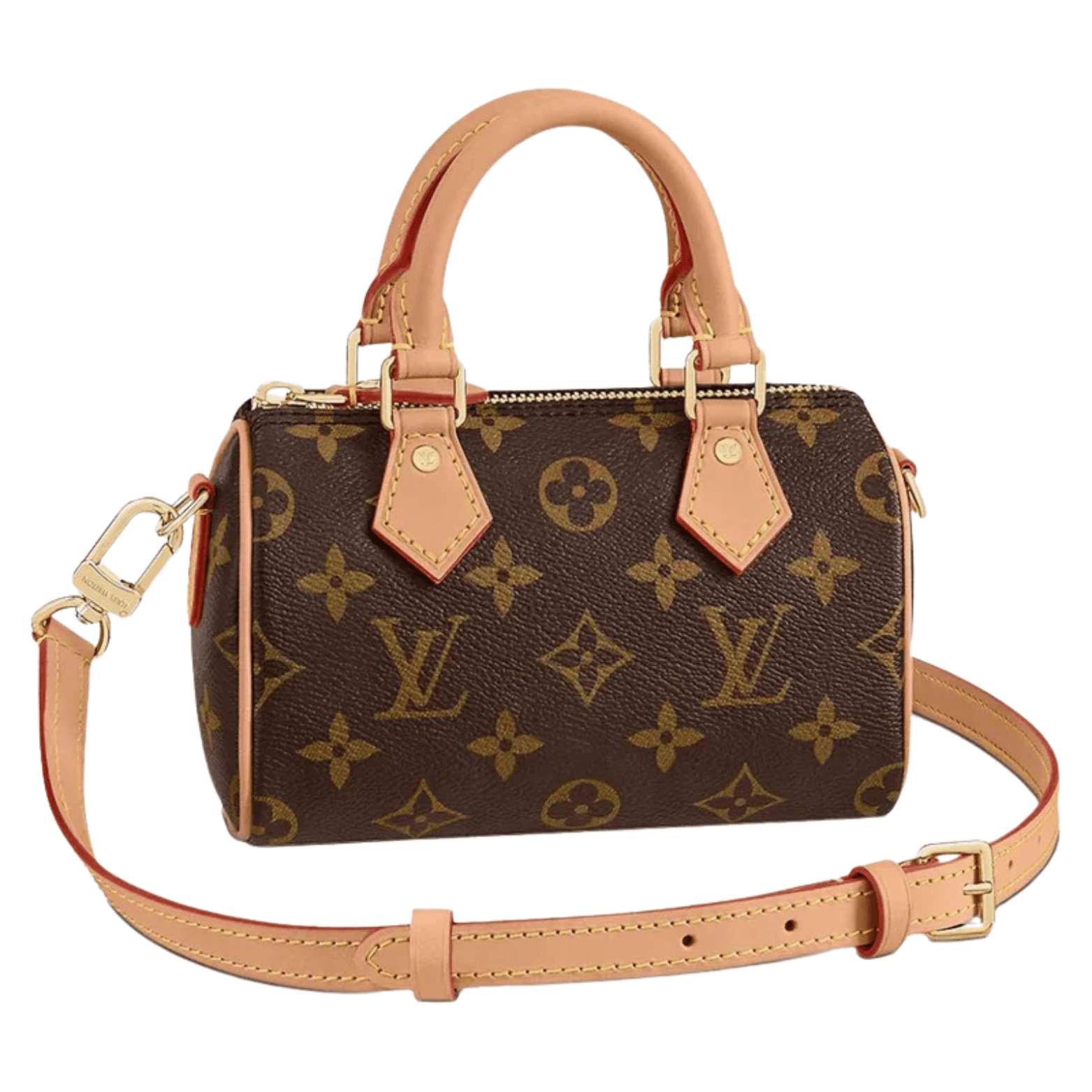Premium-Look Nano Speedy Monogram Canvas Bag