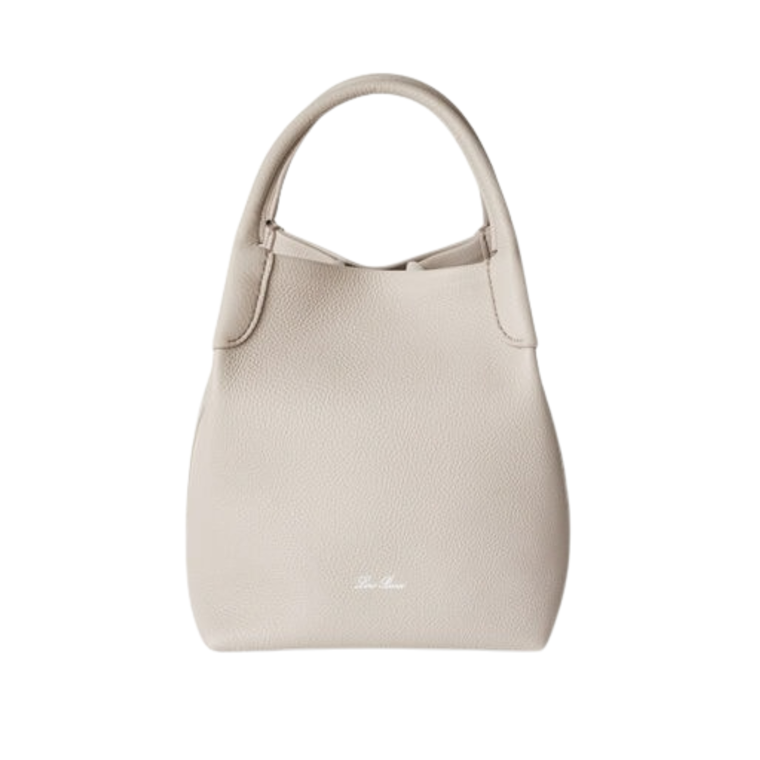 Clean-Finish Small Bale Grained Calfskin Bag