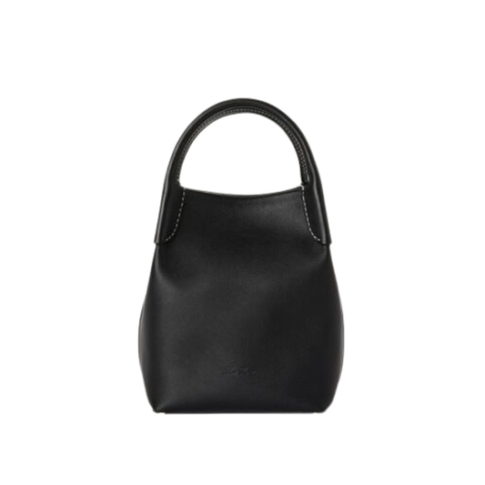 Modern Micro Bale Grained Calfskin Bag