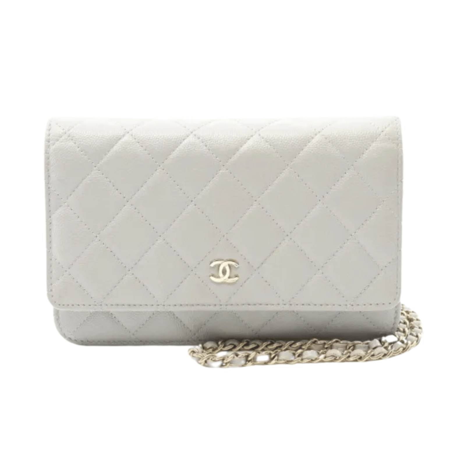 Modern Grey Caviar Leather Bag