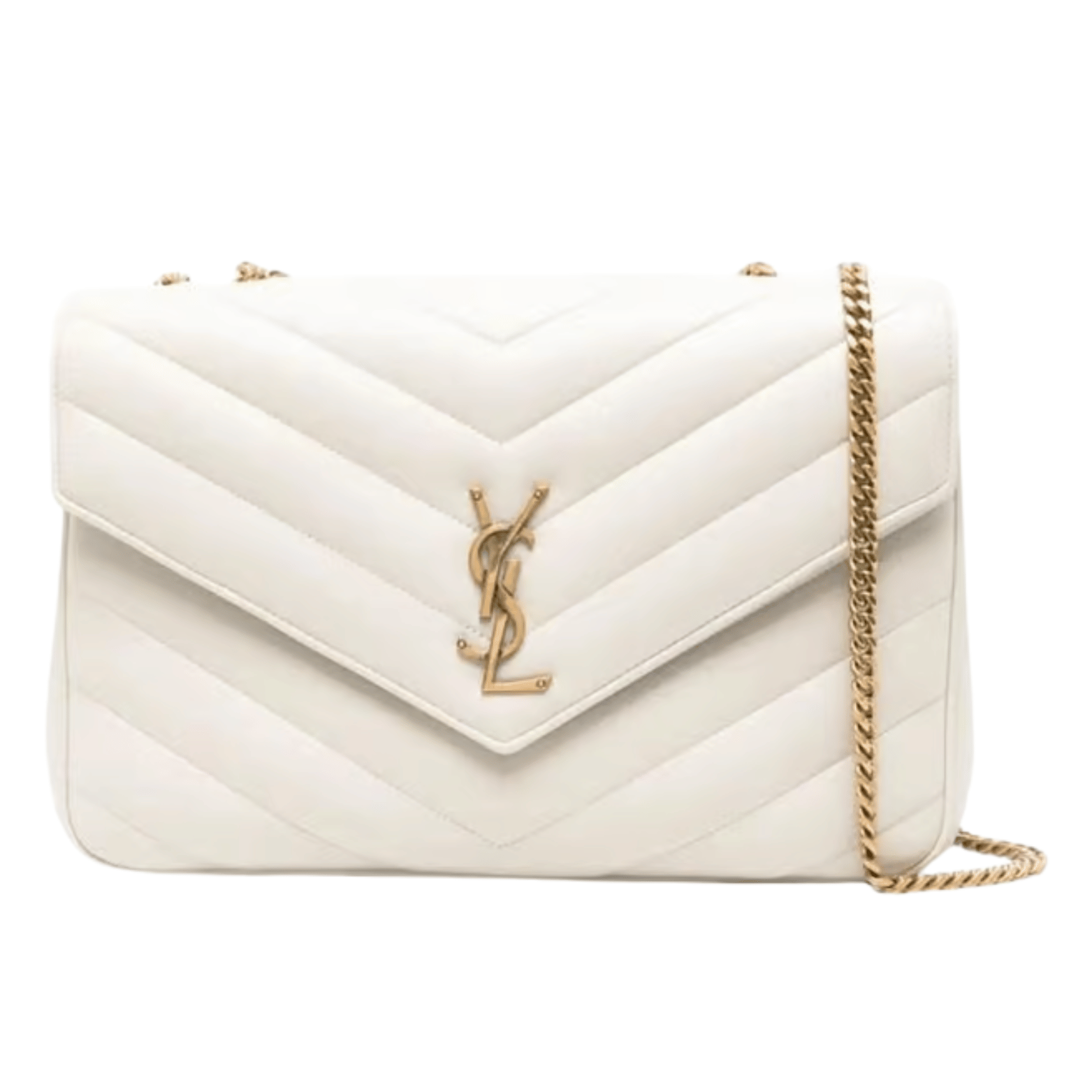 Polished Loulou Mini Chain in Quilted Lambskin Leather Bag