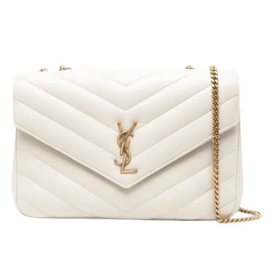 Polished Loulou Mini Chain in Quilted Lambskin Leather Bag