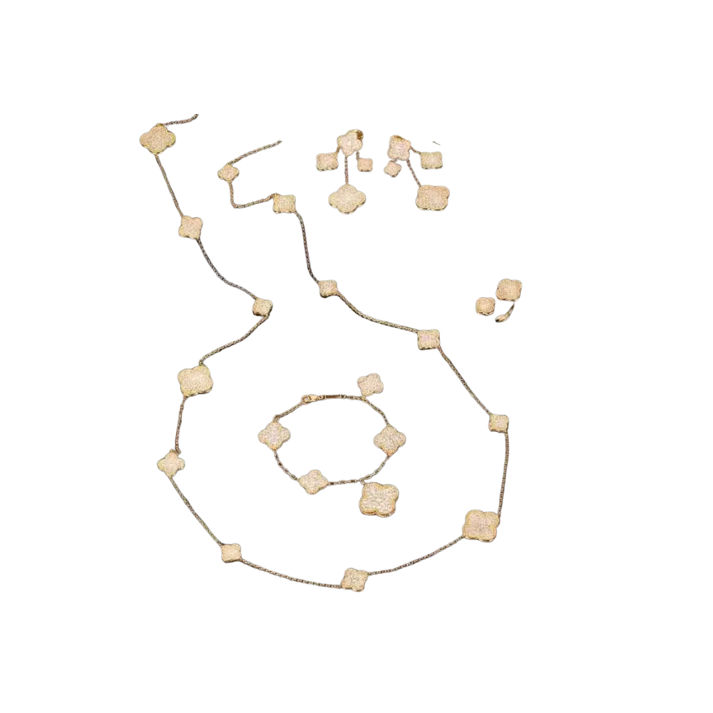 Elevated Set Gold Full Crystals - view 3