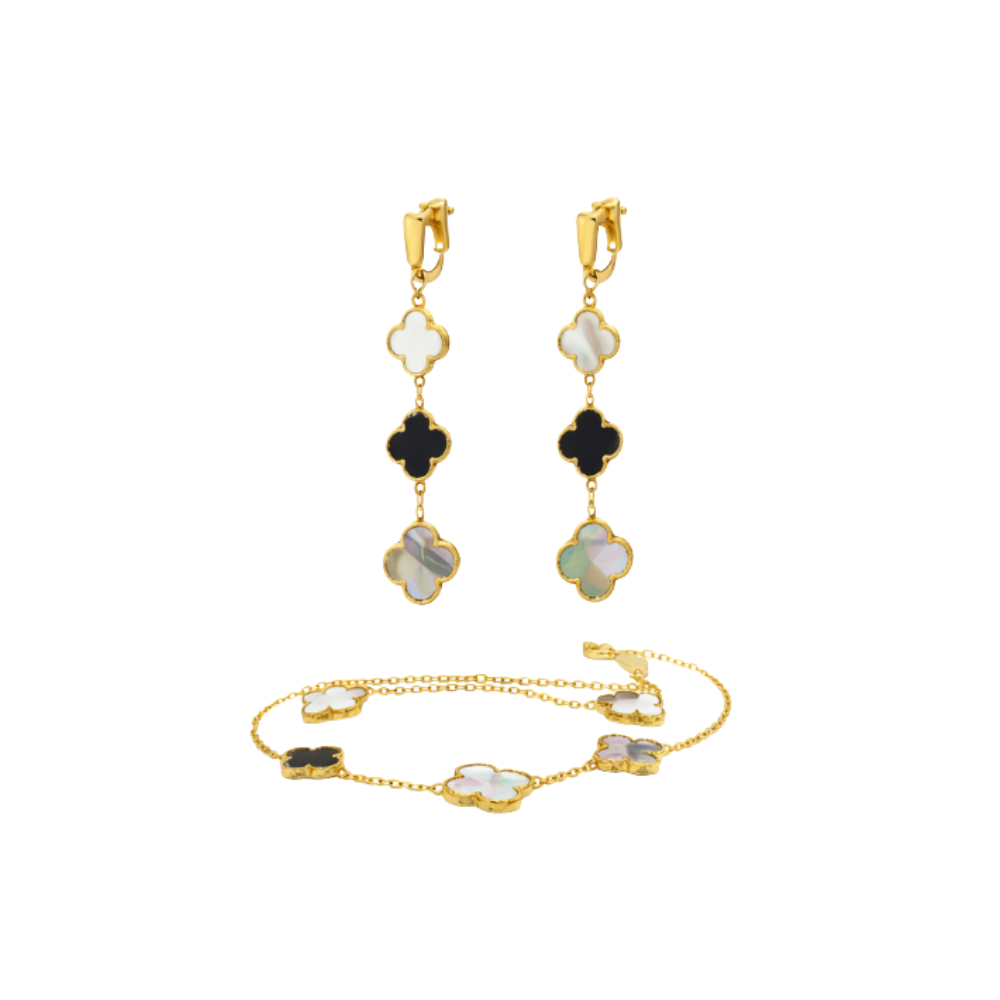 Sophisticated Multicolor Clover Set