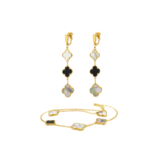 Sophisticated Multicolor Clover Set