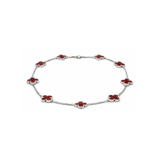 Detailed Clover Motif Red Clover Set - view 2