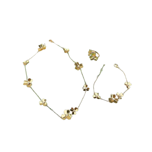 Minimal-Luxe Flower Motif Flower Set