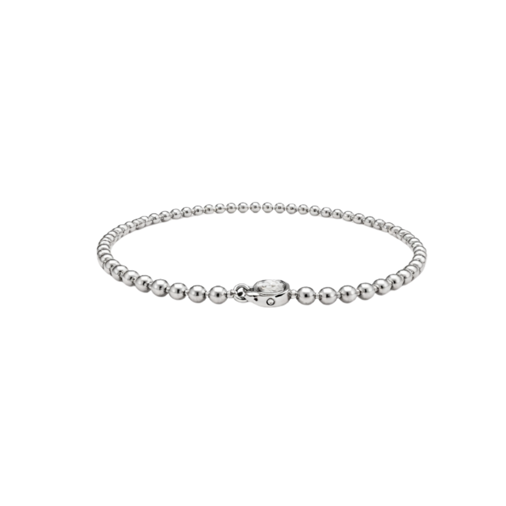 Detailed Beaded Edge Beads Si Er Bracelet and Ring Set - view 3