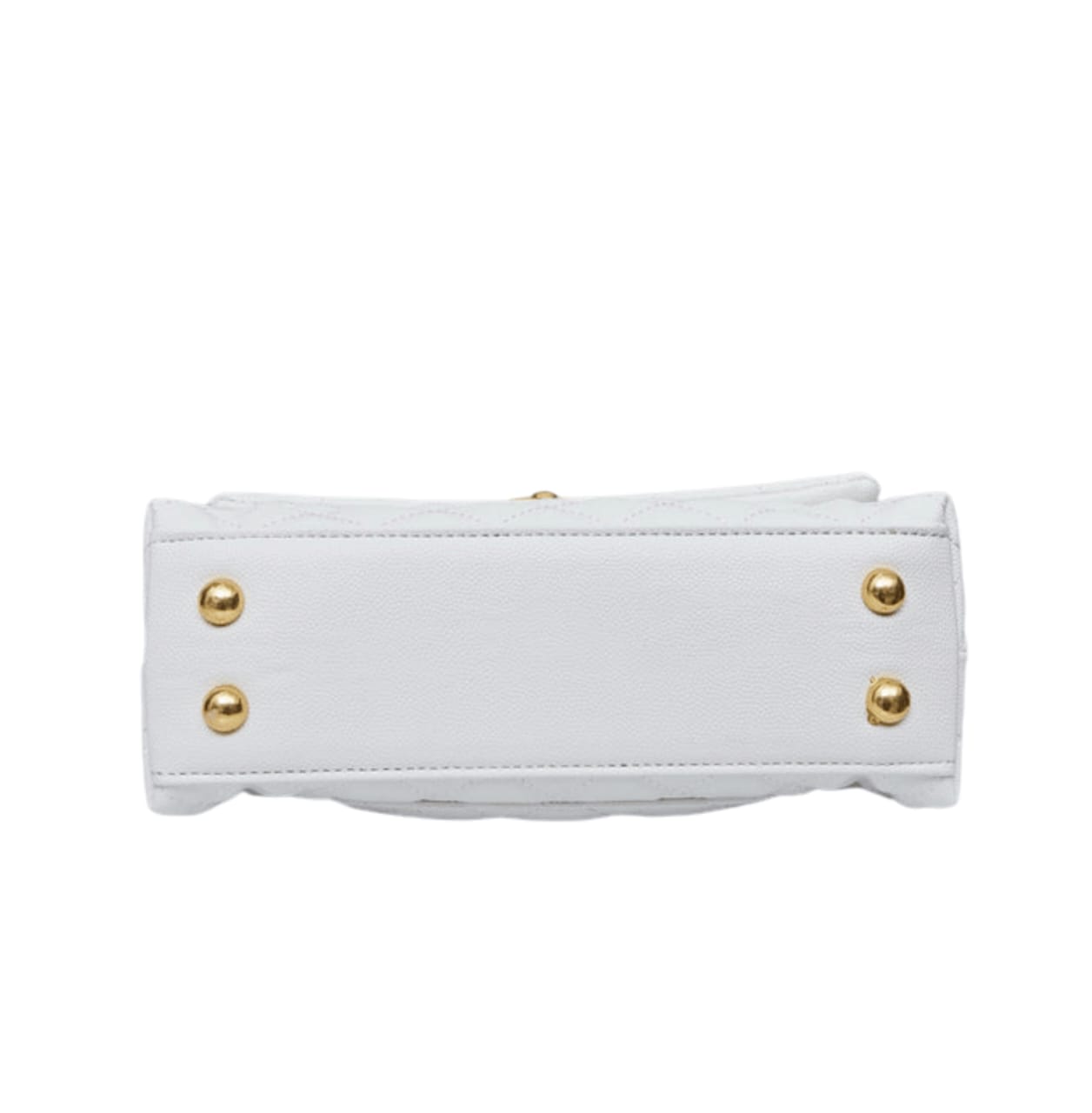 Clean-Finish Small Fl Top Handle Quilted Leather Bag - view 3