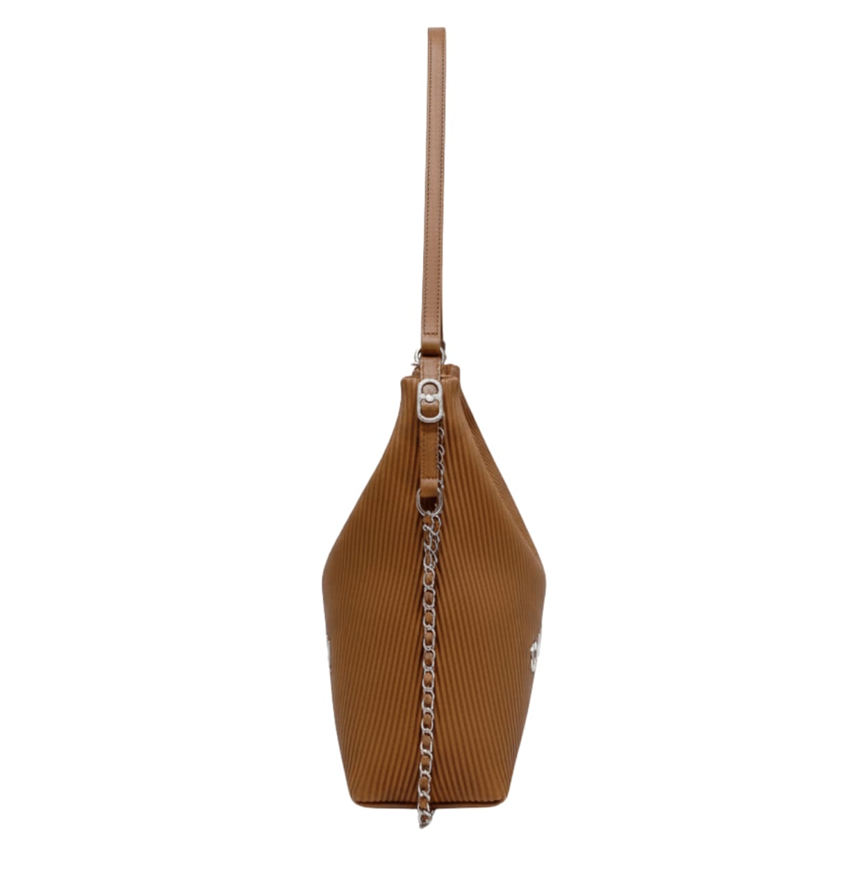 Sharp Hobo Featuring a Textured, Ribbed Design Bag - view 3