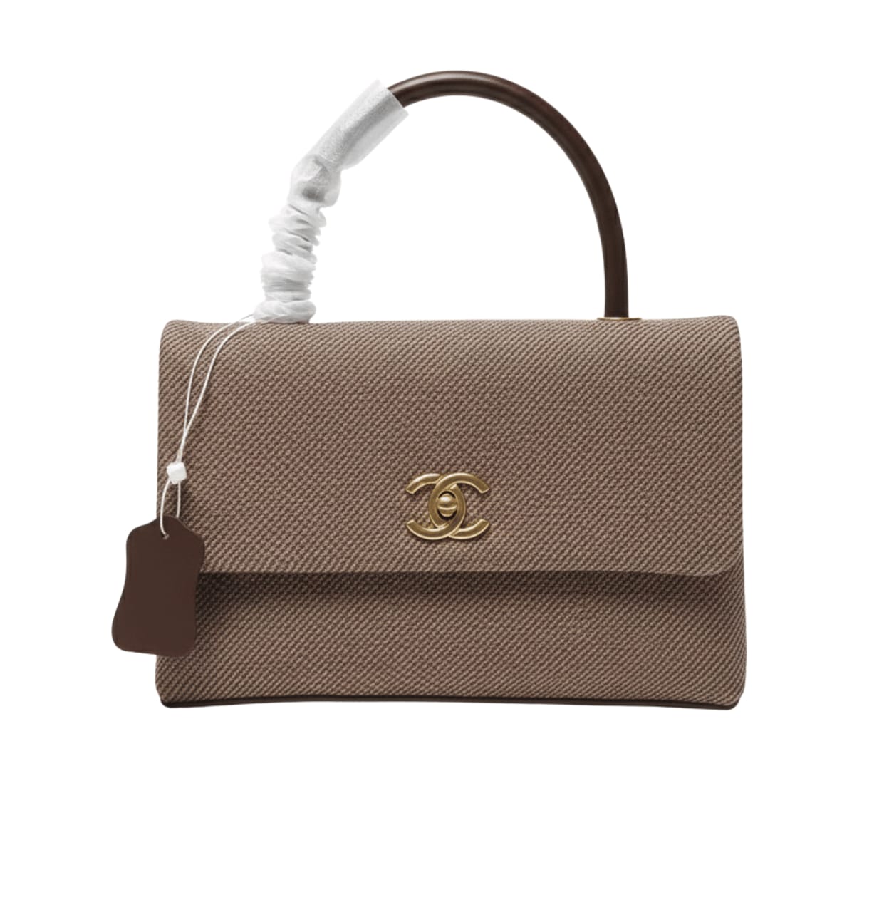 Elevated Medium Structured Top-Handle Fl Bag