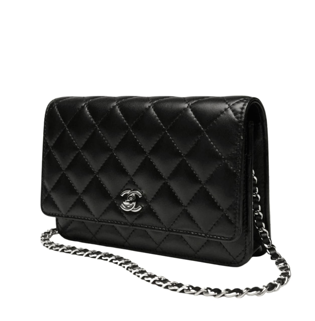 Modern Classic Black Leather Bag - view 3