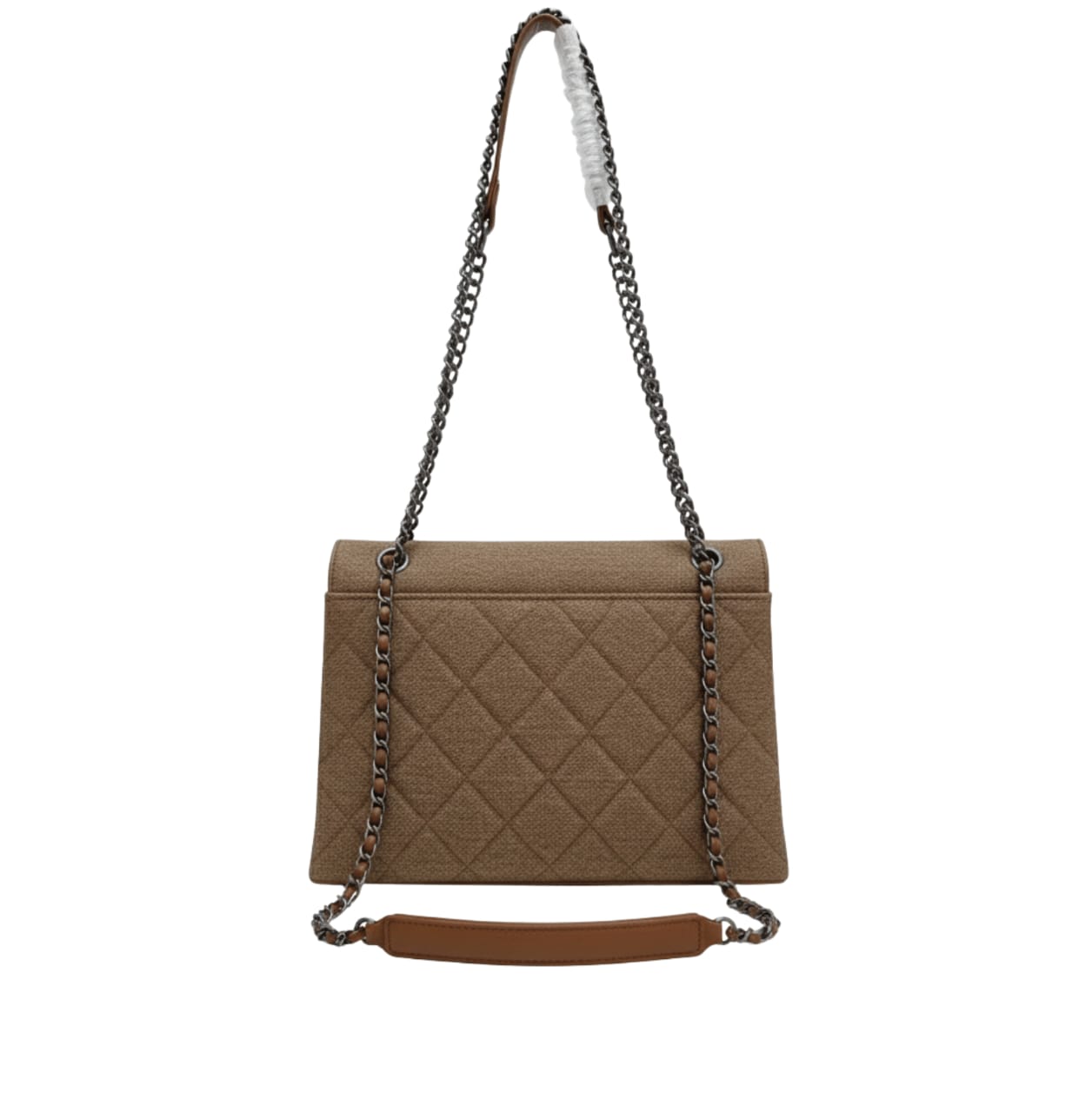 Sophisticated Fl in Beige Jersey Material Bag - view 2
