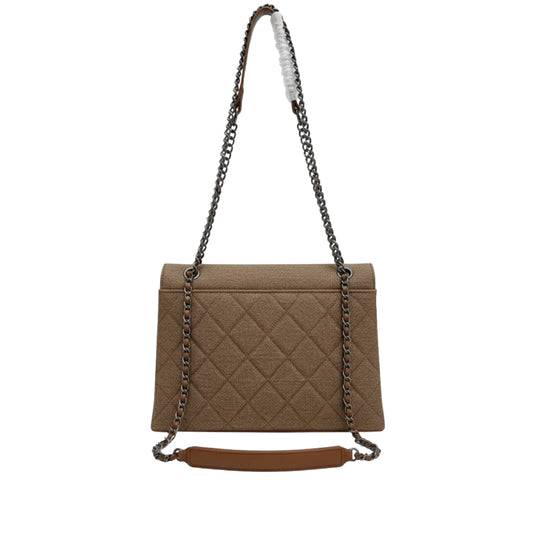 Sophisticated Fl in Beige Jersey Material Bag - view 2