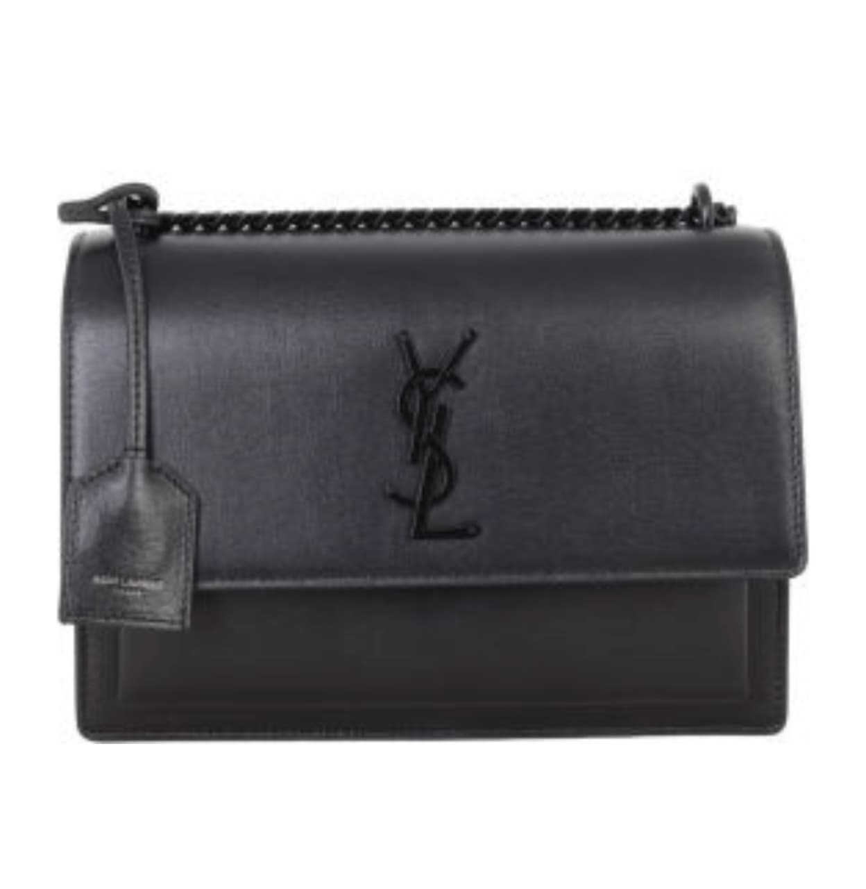 Timeless Sunset Medium Black Leather Bag