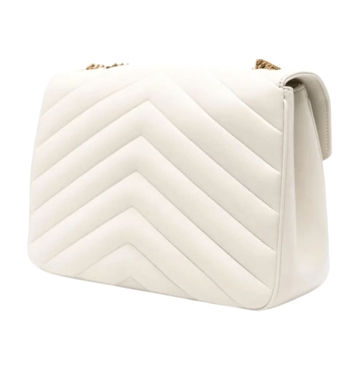 Timeless Loulou Shoulder in a Cream or White Color Bag - view 2