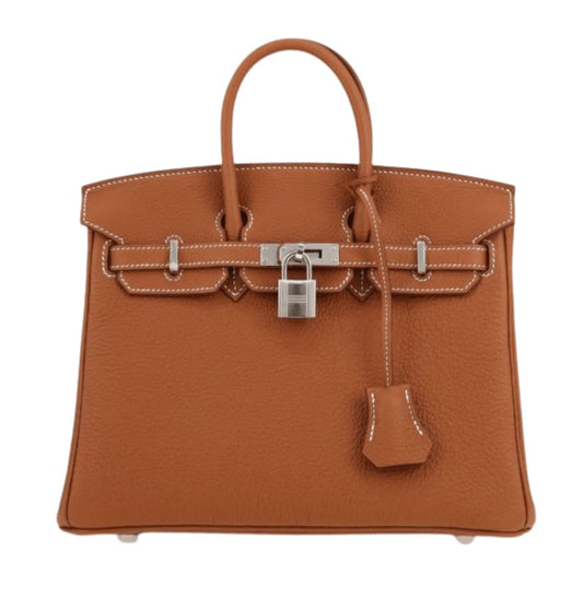 Polished Structured Carryall 25 in Gold Togo Bag