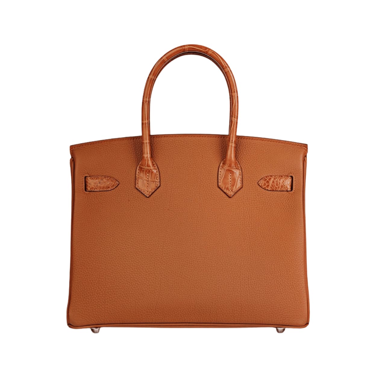 Sharp Structured Carryall in Gold Togo Leather Bag - view 2