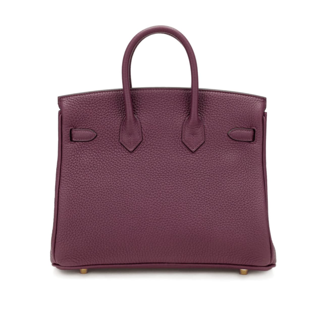 Elegant Structured Carryall Violet Togo Bag - view 2