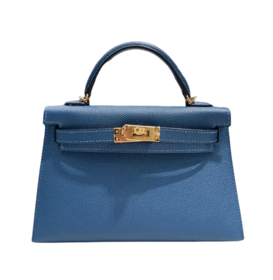 Sharp Mini Structured Top-Handle 20 Sellier Handbag