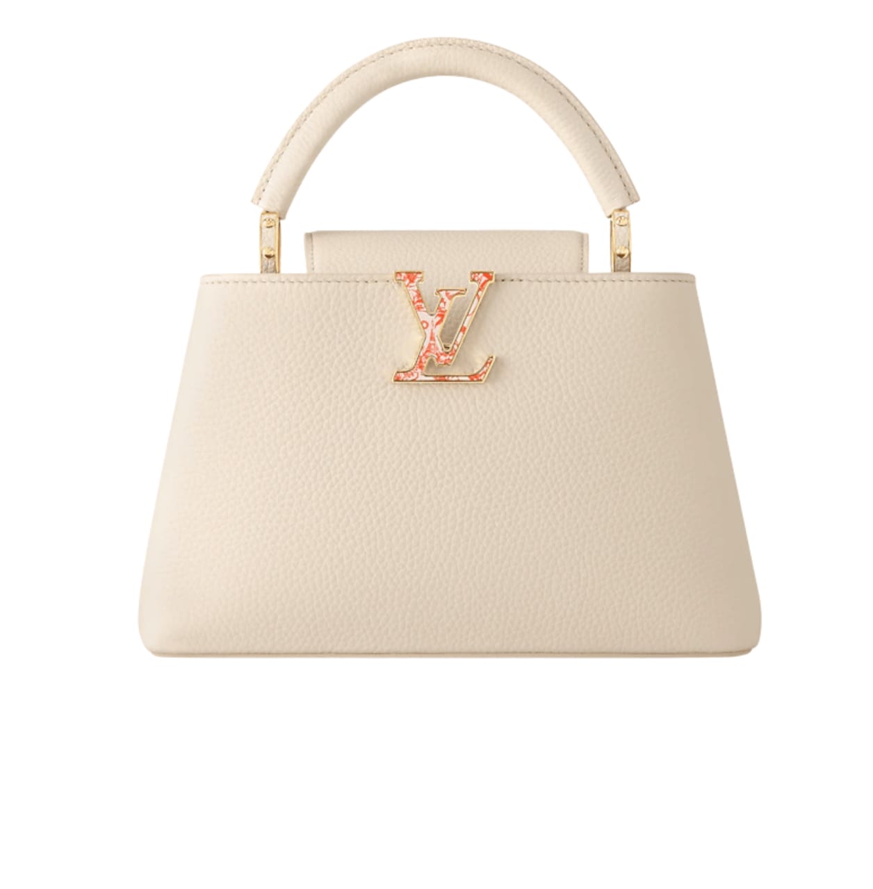 Elegant Ć Ucines Cream Taurillon Leather Bag