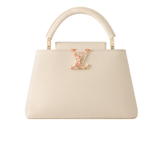 Elegant Ć Ucines Cream Taurillon Leather Bag