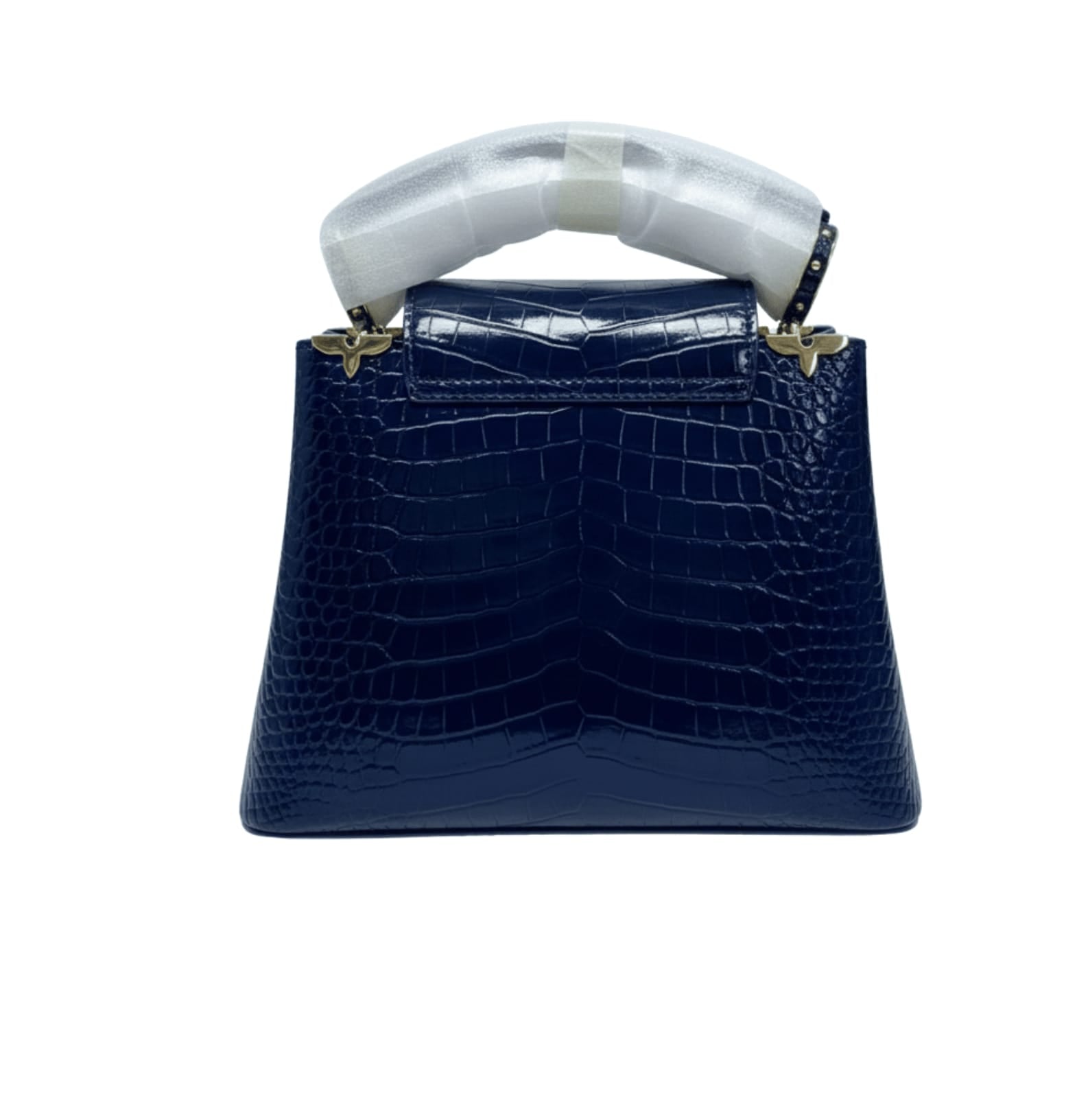 Everyday-Luxe Ć Ucines Navy Python Bag - view 3