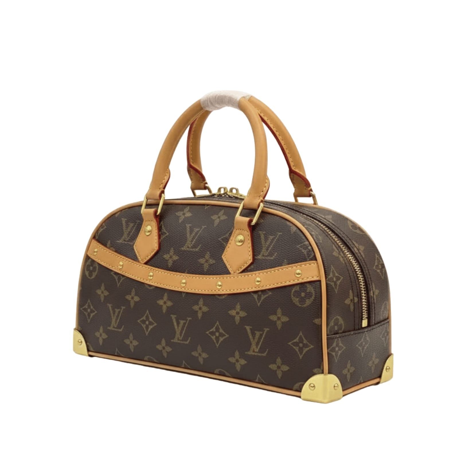 Detailed Monogram Canvas Trouville Bag - view 3