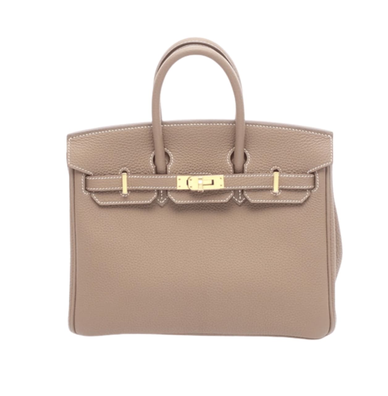 Polished Structured Carryall 25 Etoupe Togo Bag
