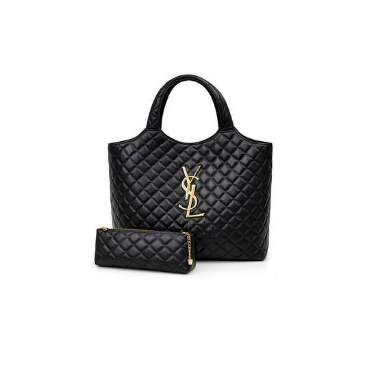 Sharp Icare Maxi Quilted Black Bag